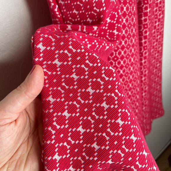 NWOT Leota Ursula Bellissimo Pink Short Sleeve Textured Knit Fit and Flare Dress - Picture 11 of 12